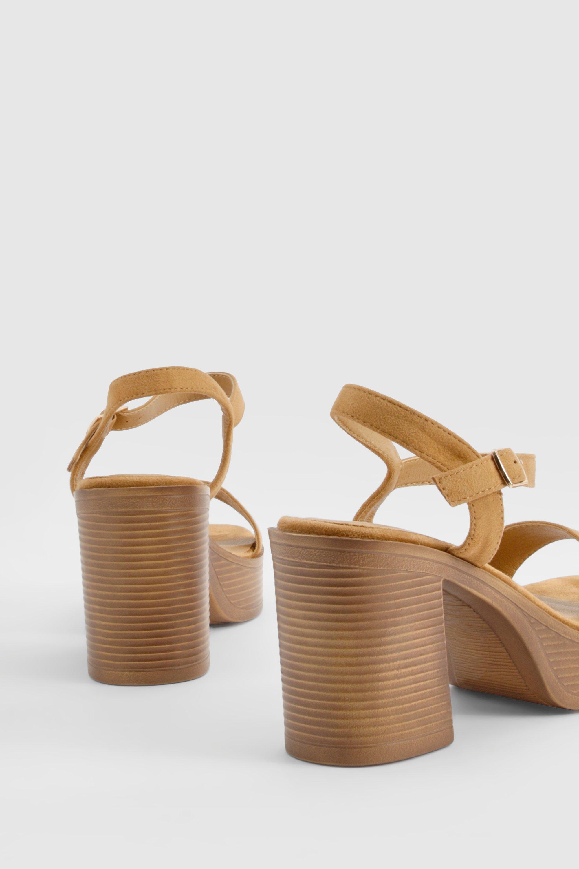 Stacked block heel sales